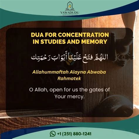 dua for concentration|Exam Day: Duaa to Perfect Your Memory and .